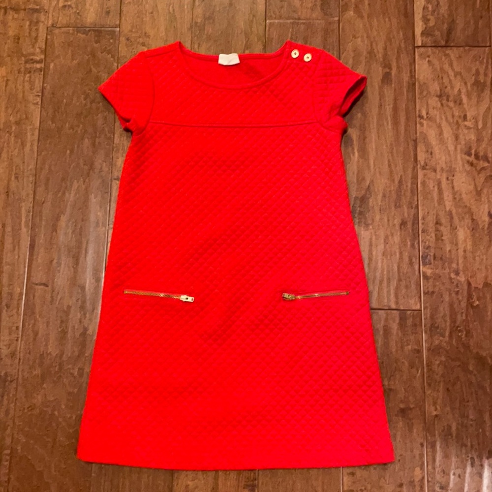 Crazy 8 Dress, quilted pattern. Size 7-8 EUC